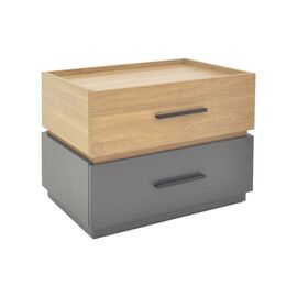 Κομοδίνο Sonlen pakoworld mdf σε sonoma-ανθρακί απόχρωση 60x40x44.5εκ - ΚΟΜΟΔΙΝΑ στο Milonadakis.gr