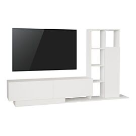 Σύνθετο σαλονιού Damon pakoworld σε λευκή απόχρωση 140x29.5x39.5εκ - ΣΥΝΘΕΣΕΙΣ ΣΑΛΟΝΙΟΥ στο Milonadakis.gr