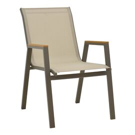 Πολυθρόνα Azelie pakoworld στοιβαζόμενη σαμπανιζέ αλουμίνιο και textilene σε ανοιχτή γκρι απόχρωση 56x75x88εκ - ΚΑΡΕΚΛΕΣ - ΠΟΛΥΘΡΟΝΕΣ στο Milonadakis.gr