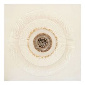 Πίνακας σε καμβά Circled I Inart 80x3x80εκ - ΠΙΝΑΚΕΣ στο Milonadakis.gr