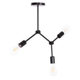 ΦΩΤΙΣΤΙΚΟ ΟΡΟΦΗΣ 3-ΦΩΤΟ LIGHTY HM7404.11 ΜΕΤΑΛΛΟ ΣΕ ΜΑΥΡΟ 52x5x48Υεκ. - ΦΩΤΙΣΤΙΚΑ ΟΡΟΦΗΣ στο Milonadakis.gr