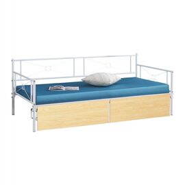 ΚΡΕΒΑΤΙ-ΚΑΝΑΠΕΣ BERNIE HM21121.02 ΛΕΥΚΟ ΜΕΤΑΛΛΟ & SONAMA ΣΥΡΤΑΡΙΑ- ΓΙΑ 190x90εκ. - ΚΡΕΒΑΤΙΑ στο Milonadakis.gr