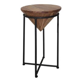 Βοηθητικό τραπέζι σαλονιού Miles I pakoworld μασίφ ξύλο ακακίας σε φυσική απόχρωση Φ31x53εκ - ΤΡΑΠΕΖΑΚΙΑ ΣΑΛΟΝΙΟΥ στο Milonadakis.gr