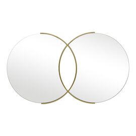 Καθρέπτης διπλός Miryata pakoworld μέταλλο σε χρυσή απόχρωση 105x3x60εκ - ΚΑΘΡΕΠΤΕΣ στο Milonadakis.gr