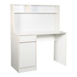 Γραφείο εργασίας Secreta pakoworld με ράφι σε λευκή απόχρωση 110x50x135εκ - ΓΡΑΦΕΙΑ στο Milonadakis.gr