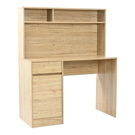Γραφείο εργασίας Secreta pakoworld με ράφι σε oak απόχρωση 110x50x135εκ - ΓΡΑΦΕΙΑ στο Milonadakis.gr
