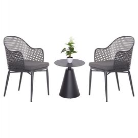 ΣΕΤ LOUNGE 3TMX ΕΞ.ΧΩΡΟΥ OREGO HM21106.01 ΑΛΟΥΜΙΝΙΟ ΣΕ ΣΚΟΥΡΟ ΓΚΡΙ - ΣΕΤ ΣΑΛΟΝΙΑ στο Milonadakis.gr