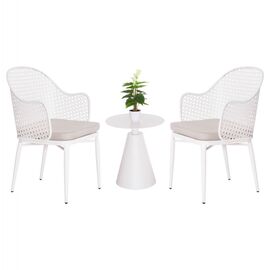 ΣΕΤ LOUNGE 3TMX ΕΞ.ΧΩΡΟΥ OREGO HM21106.02 ΑΛΟΥΜΙΝΙΟ ΣΕ ΛΕΥΚΟ - ΣΕΤ ΣΑΛΟΝΙΑ στο Milonadakis.gr