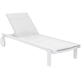 CASABLANCA ΞΑΠΛΩΣΤΡΑ WHITE/WHITE ΑΛΟΥΜ-ΠΟΛ/ΝΙΟΥ 74X190X31εκ. - ΞΑΠΛΩΣΤΡΕΣ στο Milonadakis.gr