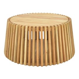 Τραπέζι με αποθηκευτικό χώρο Nesta pakoworld μασίφ ακακίας σε φυσική απόχρωση Φ70x33εκ - ΤΡΑΠΕΖΑΚΙΑ ΣΑΛΟΝΙΟΥ στο Milonadakis.gr