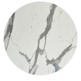 ΕΠΙΦΑΝΕΙΑ ΤΡΑΠΕΖΙΟΥ HPL ΣΤΡΟΓΓΥΛΗ HM6351.31 ΛΕΥΚΟ ΜΑΡΜΑΡΟ Φ120εκ. - ΚΑΠΑΚΙΑ HPL στο Milonadakis.gr