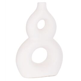 ΕΠΙΤΡΑΠΕΖΙΟ ΔΙΑΚΟΣΜΗΤΙΚΟ ΒΑΖΟ FIORIN HM4666.02S ΤΕΡΑΚΟΤΑ ΣΕ ΛΕΥΚΟ--21x7.5x31Υεκ. - ΑΝΤΙΚΕΙΜΕΝΑ στο Milonadakis.gr