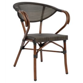 ΠΟΛΥΘΡΟΝΑ ΑΛΟΥΜΙΝΙΟΥ CLAY BAMBOO LOOK ΚΑΦΕ ΜΕ TEXTLINE HM5025 60,5x59x81 cm - ΚΑΡΕΚΛΕΣ - ΠΟΛΥΘΡΟΝΕΣ στο Milonadakis.gr