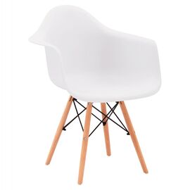 ΠΟΛΥΘΡΟΝΑ ΜΕ ΞΥΛΙΝΑ ΠΟΔΙΑ & ΚΑΘΙΣΜΑ ΛΕΥΚΟ MIRTO HM005.01 64x60x81 εκ. - ΚΑΡΕΚΛΕΣ - ΠΟΛΥΘΡΟΝΕΣ ΕΣ. στο Milonadakis.gr