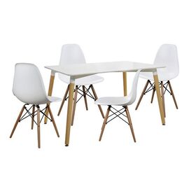 ΣΕΤ ΤΡΑΠΕΖΑΡΙΑ 5Τ ΤΡΑΠΕΖΙ MINIMAL 120Χ80-TWIST ΛΕΥΚΕΣ HM10080.01 - ΤΡΑΠΕΖΑΡΙΕΣ στο Milonadakis.gr