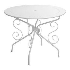 ΤΡΑΠΕΖΙ ΜΕΤΑΛΛΙΚΟ AMORE Φ95 ΑΣΠΡΟ HM5009.02 - ΤΡΑΠΕΖΙΑ ΕΞ. ΧΩΡΟΥ στο Milonadakis.gr