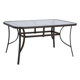 ΤΡΑΠΕΖΙ BRUNO 150X90Χ72Υεκ. ΚΑΦΕ ΜΕΤΑΛΛΙΚΟ ΜΕ ΓΥΑΛΙΝΗ ΕΠΙΦΑΝΕΙΑ HM5145.02 - ΤΡΑΠΕΖΙΑ ΕΞ. ΧΩΡΟΥ στο Milonadakis.gr