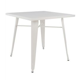 ΤΡΑΠΕΖΙ ΜΕΤΑΛΛΙΚΟ MILK WHITE ΜΑΤ HM0608.21 80X80X76 - ΤΡΑΠΕΖΙΑ ΚΟΥΖΙΝΑΣ στο Milonadakis.gr