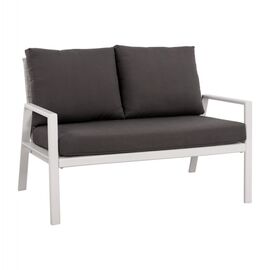 ΚΑΝΑΠΕΣ ΔΙΘΕΣΙΟΣ ΑΛΟΥΜΙΝΙΟΥ TABBY HM5561.01 ΛΕΥΚΟΣ ΜΕ ΜΑΞΙΛΑΡΙΑ - ΚΑΝΑΠΕΔΕΣ στο Milonadakis.gr