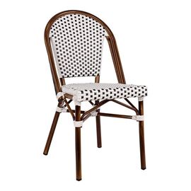 ΚΑΡΕΚΛΑ BISTRO ΑΛΟΥΜΙΝΙΟΥ BAMBOO LOOK ΜΕ ΛΕΥΚΟ-ΜΑΥΡΟ RATTAN HM5566.01 45x54x90Υεκ. - ΚΑΡΕΚΛΕΣ - ΠΟΛΥΘΡΟΝΕΣ στο Milonadakis.gr