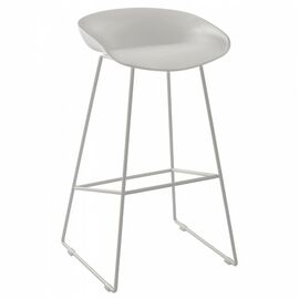 ΣΚΑΜΠΟ ΜΕΤΑΛΛΙΚΟ NAILA HM8450.01 ΜΕ ΚΑΘΙΣΜΑ PP ΛΕΥΚΟ 47x47x83 εκ. - ΣΚΑΜΠΟ ΜΠΑΡ στο Milonadakis.gr