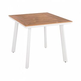 ΤΡΑΠΕΖΙ ΑΛΟΥΜΙΝΙΟΥ TABER ΛΕΥΚΟ ΜΕ ΕΠΙΦΑΝΕΙΑ POLYWOOD HM5563.01 80x80x73Υ ΕΚ. - ΤΡΑΠΕΖΙΑ ΕΞ. ΧΩΡΟΥ στο Milonadakis.gr