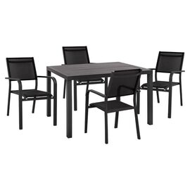 ΣΕΤ 5 ΤΜΧ ΑΛΟΥΜΙΝΙΟΥ ΜΕ ΤΡΑΠΕΖΙ 120Χ80Χ75,5Υ ΑΝΘΡΑΚΙ HM10515 - ΣΕΤ ΤΡΑΠΕΖΑΡΙΕΣ στο Milonadakis.gr