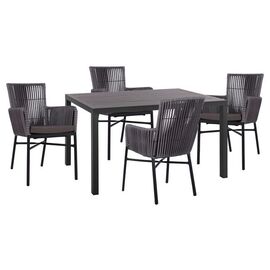 ΣΕΤ 5 ΤΜΧ ΑΛΟΥΜΙΝΙΟΥ ΜΕ ΤΡΑΠΕΖΙ 140Χ80Χ75,5Υ HM10517 - ΣΕΤ ΤΡΑΠΕΖΑΡΙΕΣ στο Milonadakis.gr