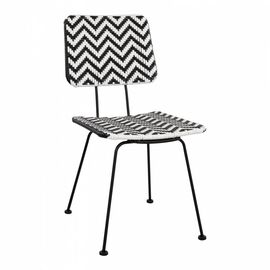 ΚΑΡΕΚΛΑ ΜΕΤΑΛΛΙΚΗ ALLEGRA HM5693 ΜΕ WICKER ΜΑΥΡΟ-ΛΕΥΚΟ 46x56x88Υ εκ. - ΚΑΡΕΚΛΕΣ - ΠΟΛΥΘΡΟΝΕΣ στο Milonadakis.gr