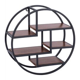 ΡΑΦΙΕΡΑ ΤΟΙΧΟΥ QUINN ΜΕ ΒΑΣΕΙΣ ΜΕΛΑΜΙΝΗΣ ΚΑΙ ΜΕΤΑΛΛΙΚΟ ΣΚΕΛΕΤΟ HM8612 Φ60x24 εκ. - ΡΑΦΙΑ ΤΟΙΧΟΥ στο Milonadakis.gr