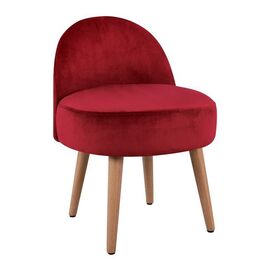 ΣΚΑΜΠΟ ΜΕ ΠΛΑΤΗ YASMINE ΚΟΚΚΙΝΟ ΒΕΛΟΥΔΟ HM8395.06 47X43X63,5Υ εκ. - ΠΟΥΦ - ΣΚΑΜΠΟ - ΜΠΑΟΥΛΟ στο Milonadakis.gr