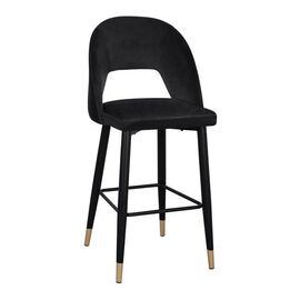 ΣΚΑΜΠΟ ΜΠΑΡ HARPER HM8526.04 ΒΕΛΟΥΔΟ ΜΑΥΡΟ ΜΕ ΜΕΤΑΛΛΙΚΟ ΣΚΕΛΕΤΟ 50Χ51Χ111Υ εκ. - ΣΚΑΜΠΟ ΜΠΑΡ στο Milonadakis.gr