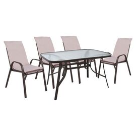 ΣΕΤ ΤΡΑΠΕΖΑΡΙΑΣ 5ΤΜΧ HM10567.02 ΚΑΡΕΚΛΕΣ ΜΕ ΜΑΞΙΛΑΡΙ & ΤΡΑΠΕΖΙ 120X70εκ ΚΑΦΕ - ΣΕΤ ΤΡΑΠΕΖΑΡΙΕΣ στο Milonadakis.gr