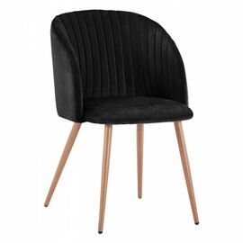 ΠΟΛΥΘΡΟΝΑΚΙ LEAH HM8543.04 ΜΕ ΒΕΛΟΥΔΟ ΜΑΥΡΟ ΚΑΙ ΜΕΤΑΛΛΙΚΑ ΠΟΔΙΑ 53x57x81 εκ. - ΚΑΡΕΚΛΕΣ - ΠΟΛΥΘΡΟΝΕΣ ΕΣ. στο Milonadakis.gr