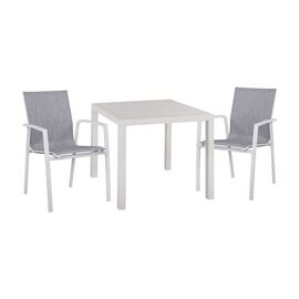 ΣΕΤ 3ΤΜΧ ΤΡΑΠΕΖΙ ΑΛΟΥΜΙΝΙΟΥ & ΠΟΛΥΘΡΟΝΕΣ ΑΛΟΥΜΙΝΙΟΥ ΛΕΥΚΕΣ HM10597.01 - ΣΕΤ ΤΡΑΠΕΖΑΡΙΕΣ στο Milonadakis.gr