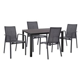 ΣΕΤ 5ΤΜΧ ΤΡΑΠΕΖΙ ΑΛΟΥΜΙΝΙΟΥ & ΠΟΛΥΘΡΟΝΕΣ ΑΛΟΥΜΙΝΙΟΥ ΑΝΘΡΑΚΙ HM10595.02 - ΣΕΤ ΤΡΑΠΕΖΑΡΙΕΣ στο Milonadakis.gr