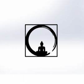 ΔΙΑΚΟΣΜΗΤΙΚΟ ΤΟΙΧΟΥ 100% ΜΕΤΑΛΛΙΚΟ ΜΑΥΡΟ BUDDHA FIGURE 50Χ50 HM7210 - ΔΙΑΚΟΣΜΗΤΙΚΑ ΤΟΙΧΟΥ στο Milonadakis.gr