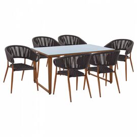 ΣΕΤ ΤΡΑΠΕΖΑΡΙΑ 7ΤΜΧ ΤΡΑΠΕΖΙ 160X90 & ΠΟΛΥΘΡΟΝΕΣ ΑΛΟΥΜΙΝΙΟΥ HM11446 - ΣΕΤ ΤΡΑΠΕΖΑΡΙΕΣ στο Milonadakis.gr