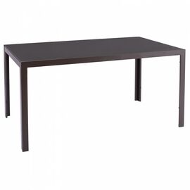 ΤΡΑΠΕΖΙ ΜΕΤΑΛΛΙΚΟ OFER ΟΡΘΟΓΩΝΙΟ ΚΑΦΕ ΜΕ ΓΥΑΛΙ ΚΑΦΕ 150X90Χ75Υεκ. HM5767.02 - ΤΡΑΠΕΖΙΑ ΕΞ. ΧΩΡΟΥ στο Milonadakis.gr