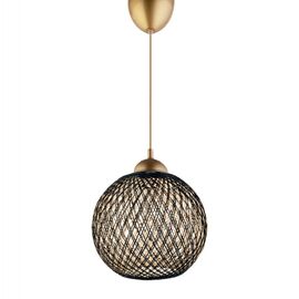 ΦΩΤΙΣΤΙΚΟ ΟΡΟΦΗΣ ΕΣΩΤΕΡΙΚΟΥ ΧΩΡΟΥ ΚΡΕΜΑΣΤΟ HM7352.03 ΑΠΟ ΣΧΟΙΝΙ ΜΑΥΡΟ ΜΠΕΖ Φ22x55Υ εκ. - ΦΩΤΙΣΤΙΚΑ ΟΡΟΦΗΣ στο Milonadakis.gr