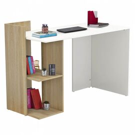 ΓΡΑΦΕΙΟ ΜΕΛΑΜΙΝΗΣ ΜΕ ΡΑΦΙΑ SYNDYA HM8994.02 SONAMA ΛΕΥΚΟ 112x55x85Y εκ. - ΓΡΑΦΕΙΑ στο Milonadakis.gr