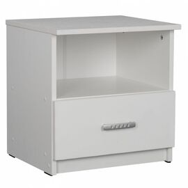 ΚΟΜΟΔΙΝΟ ADLER ΜΕΛΑΜΙΝΗΣ ΛΕΥΚΟ HM2431.03 45x40x48 εκ. - ΚΟΜΟΔΙΝΑ στο Milonadakis.gr