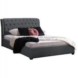 ΚΡΕΒΑΤΙ ODALYS 150X200 ΒΕΛΟΥΔΟ ΥΦΑΣΜΑ ΓΚΡΙ HM549.11 164x223x100 εκ. - ΚΡΕΒΑΤΙΑ στο Milonadakis.gr