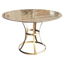 ΒΑΣΗ ΧΡΥΣΗ ΜΕΤΑΛΛΙΚΗ TS897/904 Φ80x73 ΓΙΑ ΕΠΙΦΑΝΕΙΑ Φ120 - ΒΑΣΕΙΣ ΤΡΑΠΕΖΙΩΝ στο Milonadakis.gr