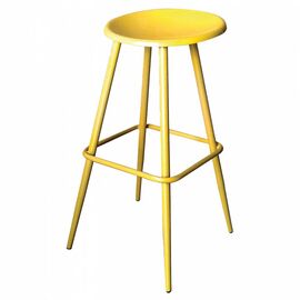 ΣΚΑΜΠΩ ΜΠΑΡ ΜΕΤΑΛΛΙΚΟ ΚΙΤΡΙΝΟ TS376 42X42X73 εκ. - ΣΚΑΜΠΟ ΜΠΑΡ στο Milonadakis.gr