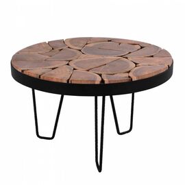 ΤΡΑΠΕΖΙ ΣΑΛΟΝΙΟΥ TIMOTHY ΑΠΟ ΜΑΣΙΦ ΞΥΛΟ ΑΚΑΚΙΑΣ Φ73x45Υεκ.HM8366.11 - ΤΡΑΠΕΖΑΚΙΑ ΣΑΛΟΝΙΟΥ στο Milonadakis.gr