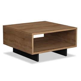 Τραπέζι σαλονιού Hola pakoworld φυσικό-ανθρακί 60x60x32εκ - ΤΡΑΠΕΖΑΚΙΑ ΣΑΛΟΝΙΟΥ στο Milonadakis.gr