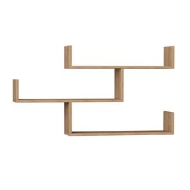 Ραφιέρα τοίχου Tiber pakoworld χρώμα φυσικό 120x22x67εκ - ΡΑΦΙΑ ΤΟΙΧΟΥ στο Milonadakis.gr