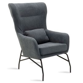 Πολυθρόνα - μπερζέρα Rimbo pakoworld με ύφασμα γκρι 66x81x102εκ - ΚΑΡΕΚΛΕΣ - ΠΟΛΥΘΡΟΝΕΣ ΕΣ. στο Milonadakis.gr