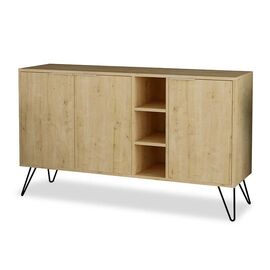 Μπουφές Clara pakoworld χρώμα light oak 142x35.5x83εκ - ΜΠΟΥΦΕΔΕΣ-ΚΟΝΣΟΛΕΣ στο Milonadakis.gr
